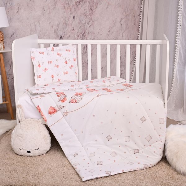 bebeshki-spalen-komplekt-set-cosy-3-chasti-meche-vazglavnica-bejovo-lorelli-bebeland.jpg - 1