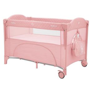 Сгъваема бебешка кошара на 2 нива Milky Way KIKKABOO - Pink