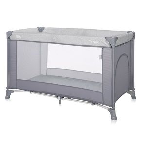Бебешка кошара TORINO 1 нивo LORELLI - Grey STRIPED ELEMENTS