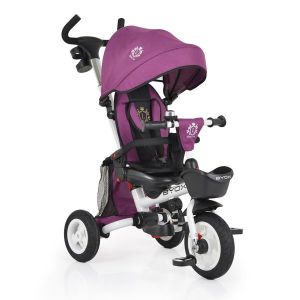 Триколка с родителски контрол Flexy Lux BYOX - лилав