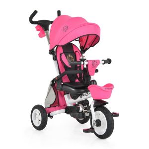 Триколка с родителски контрол Flexy Lux BYOX - розов