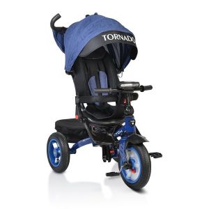 Триколка с музикално табло Tornado BYOX - тъмно син