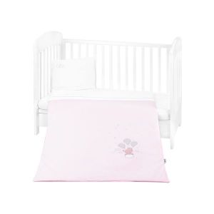 Детски спален комплект 5 части с бродерия KIKKABOO - Dream Big Pink
