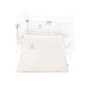 Детски спален комплект 2 части EU Style KIKKABOO 70х140 см. с бродерия - Dream Big Beige