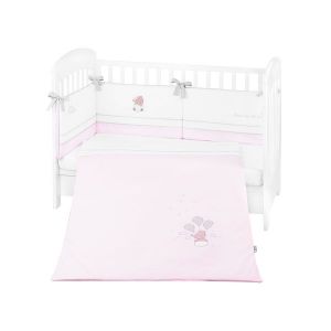 Детски спален комплект 2 части EU Style KIKKABOO 70х140 см. с бродерия - Dream Big Pink