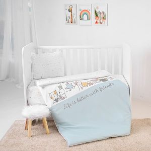 Сет COSY 3 части HAPPY FRIENDS LORELLI - син