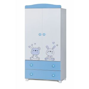Гардероб Ливио Сънливко Dizain Baby - бял + син