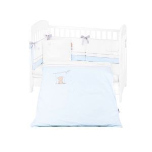 Детски спален комплект с бродерия 6 части KIKKABOO 70х140 см. - Dream Big Blue