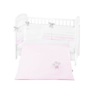 Детски спален комплект с бродерия 6 части KIKKABOO 70х140 см. - Dream Big Pink